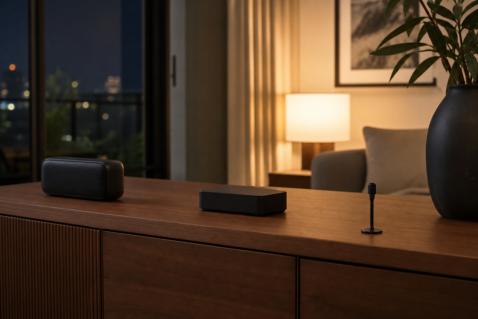 Alpha installed in a living room